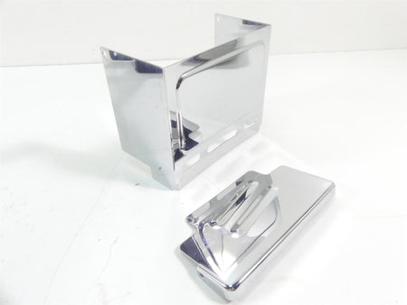 1995 Harley Dyna FXDL Low Rider Electrical Battery Chrome Cover Carrier 66347-91 {{ shop.shopifyCountryName }} - Mototech271