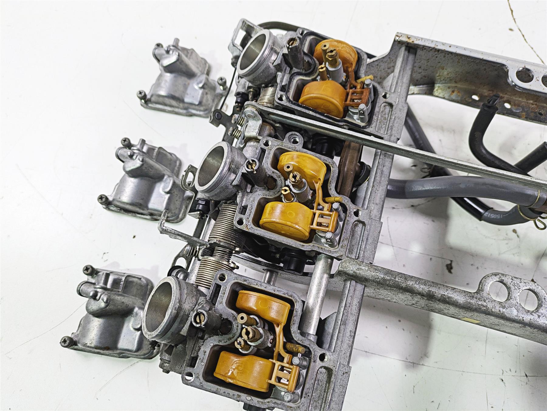 2002 Honda GL1500 CD Valkyrie Deluxe Clean Carb Carburetor Set 16100-MZ0-A00 {{ shop.shopifyCountryName }} - Mototech271