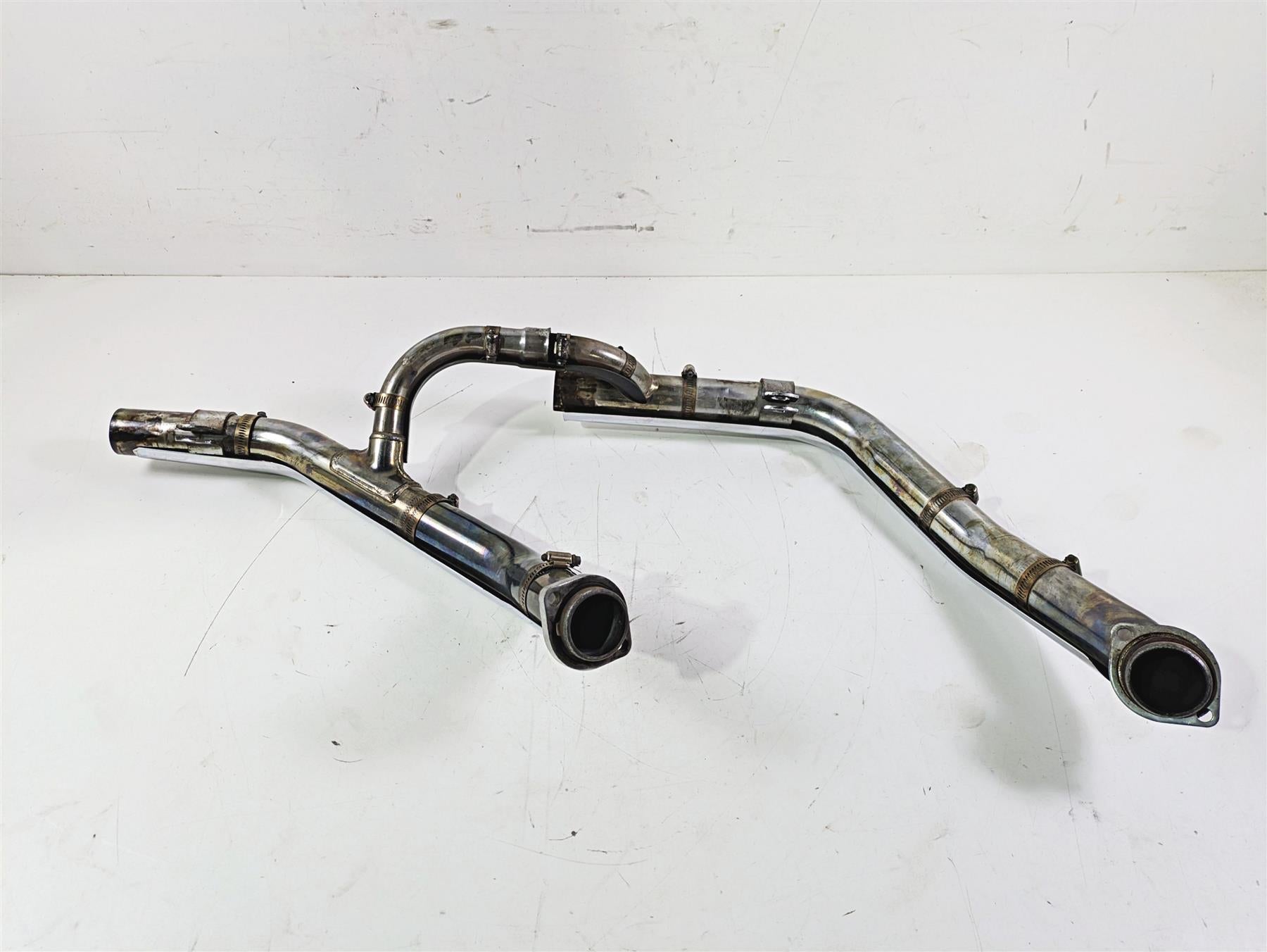 2002 Harley Dyna FXDL Low Rider Oem Exhaust Pipe Header Set 65668-98 65669-98 {{ shop.shopifyCountryName }} - Mototech271