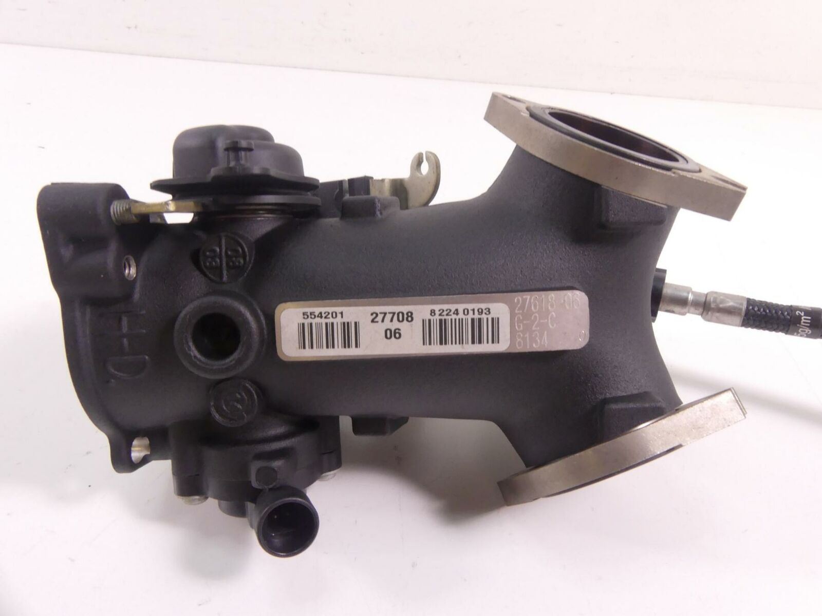 2009 Harley FXCW Softail Rocker Throttle Body Bodies Fuel Injectors 27708-06 {{ shop.shopifyCountryName }} - Mototech271