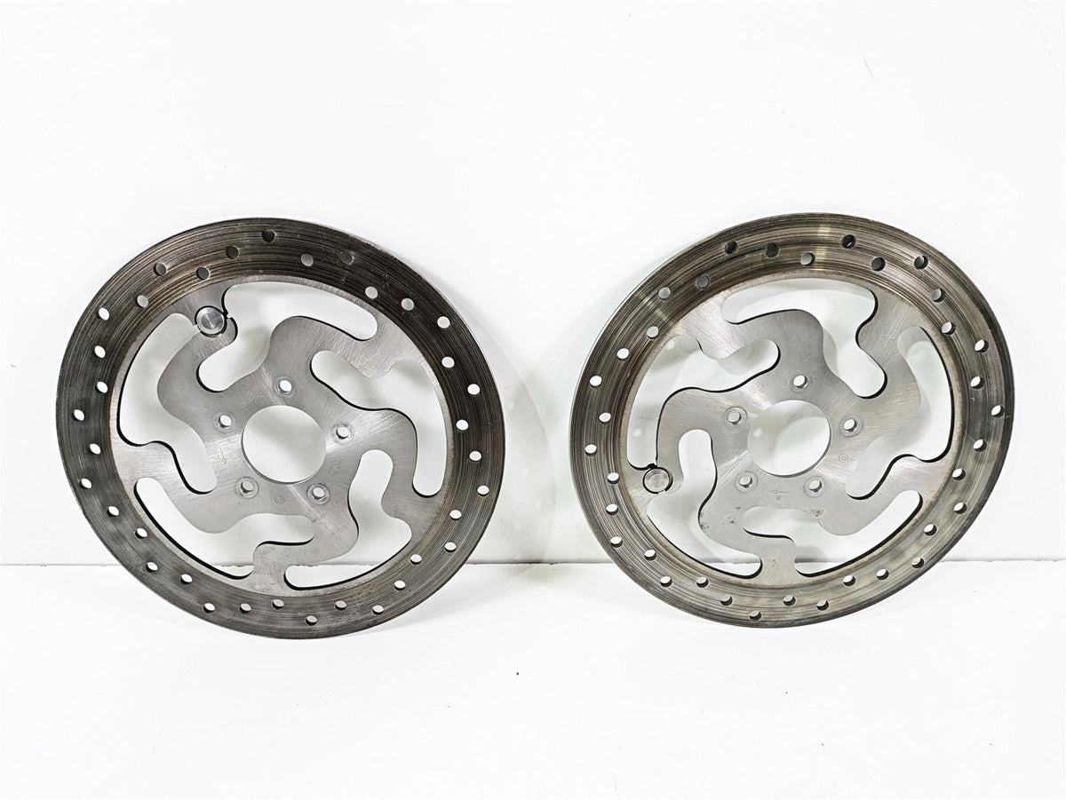 2008 Harley Touring FLHTP Electra Glide Front Brake Rotor Disc Set 41808-08A {{ shop.shopifyCountryName }} - Mototech271