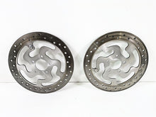 Load image into Gallery viewer, 2008 Harley Touring FLHTP Electra Glide Front Brake Rotor Disc Set 41808-08A | Mototech271
