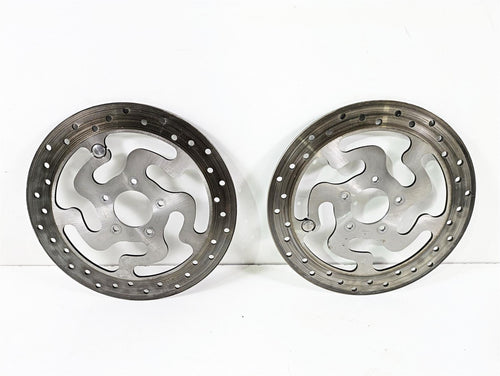 2008 Harley Touring FLHTP Electra Glide Front Brake Rotor Disc Set 41808-08A | Mototech271