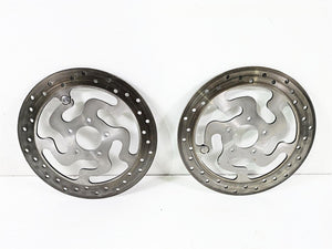 2008 Harley Touring FLHTP Electra Glide Front Brake Rotor Disc Set 41808-08A | Mototech271