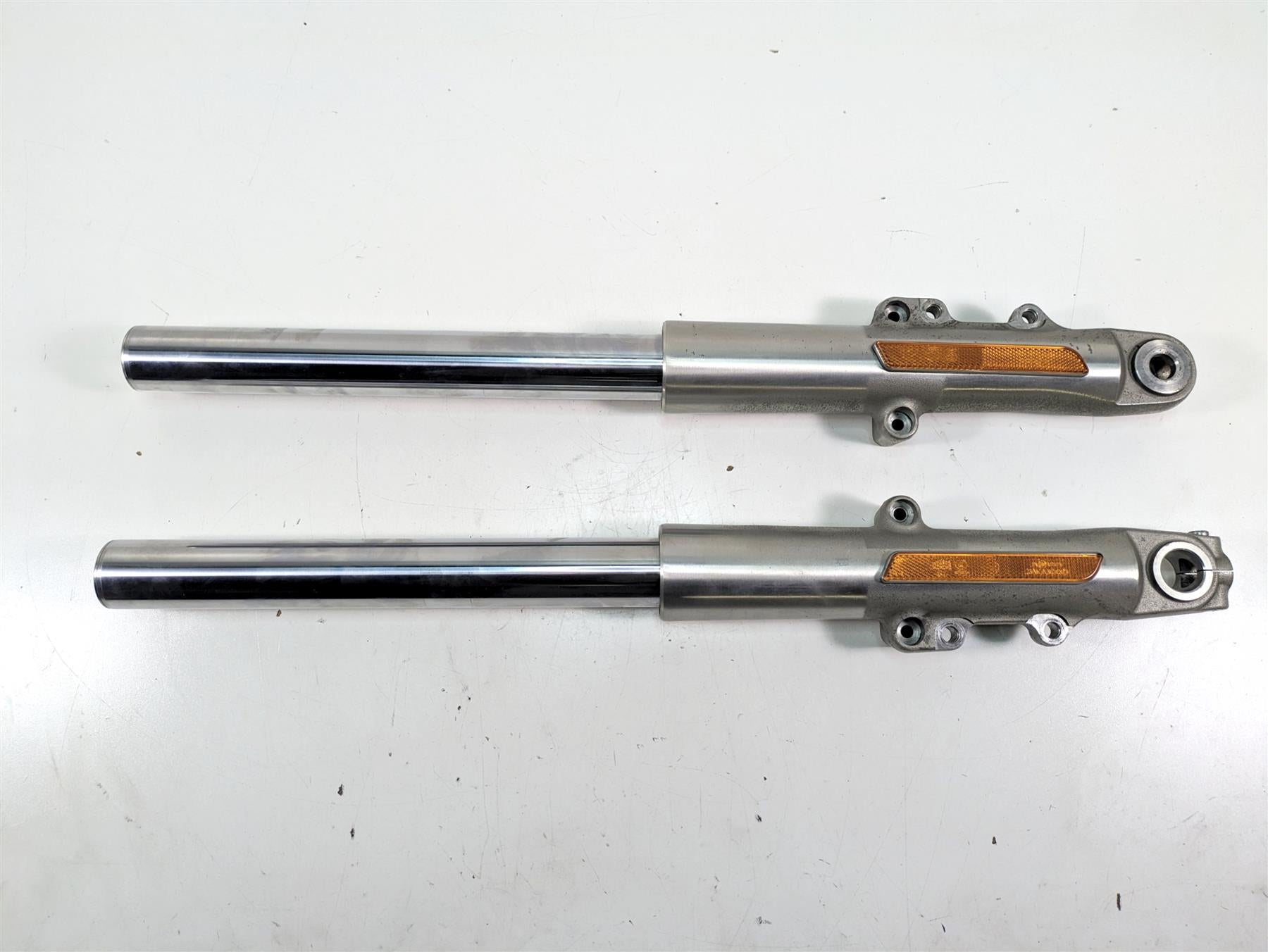 2014 Harley Touring FLHTK Electra Glide Straight Front Fork Set 49mm 45400021 {{ shop.shopifyCountryName }} - Mototech271