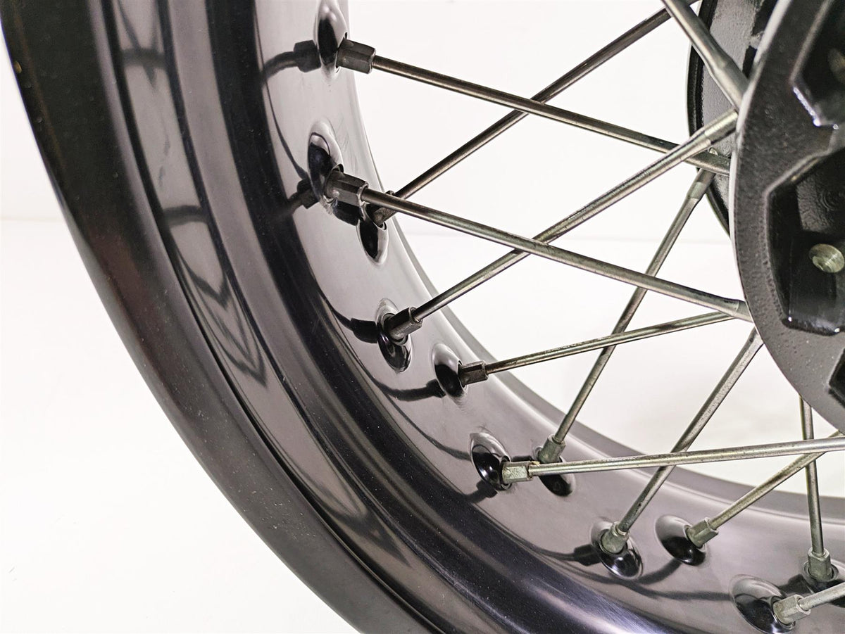 2014 BMW R nine T R9T K21 Rear Wheel Rim Black Spoke 17x5.5 -Ding 36318544696 {{ shop.shopifyCountryName }} - Mototech271