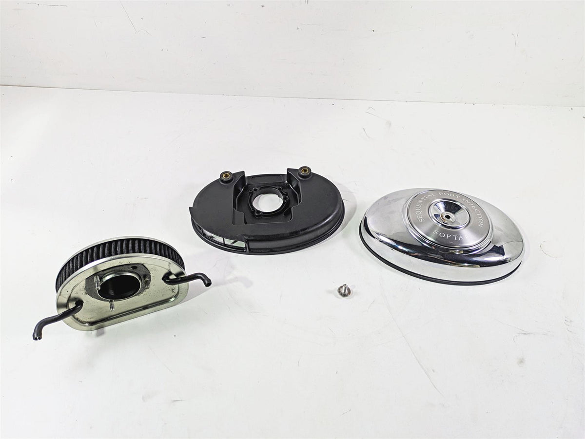 2004 Harley Softail FXSTDI Deuce Air Cleaner Breather Filter 29581-01B 29121-01 {{ shop.shopifyCountryName }} - Mototech271