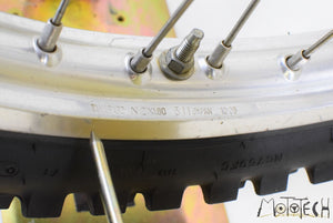 2007 Kawasaki KX250F KX250 F STRAIGHT Front TAKASAGO Wheel Rim 21x1.6 41025-0004 | Mototech271