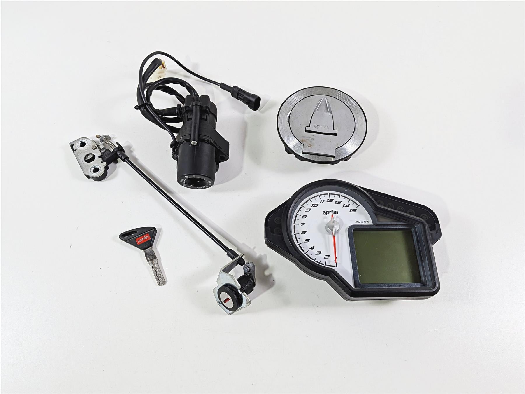 2016 Aprilia RSV 1100 Tuono V4 Factory Gauge Ignition Switch Set 2D000145 {{ shop.shopifyCountryName }} - Mototech271