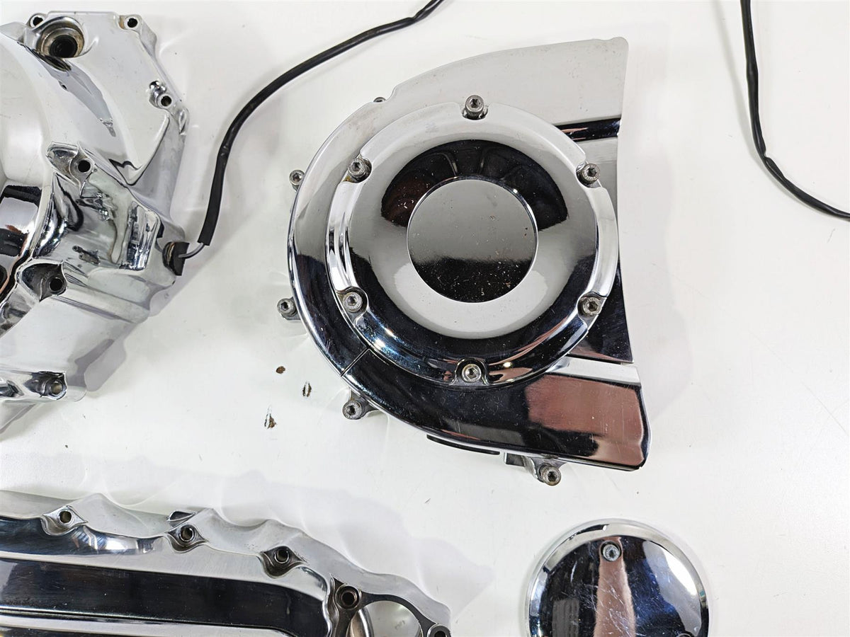 2008 Yamaha XV1900 Roadliner S Chrome Engine Motor Cover Set 1D7-15411-00 {{ shop.shopifyCountryName }} - Mototech271