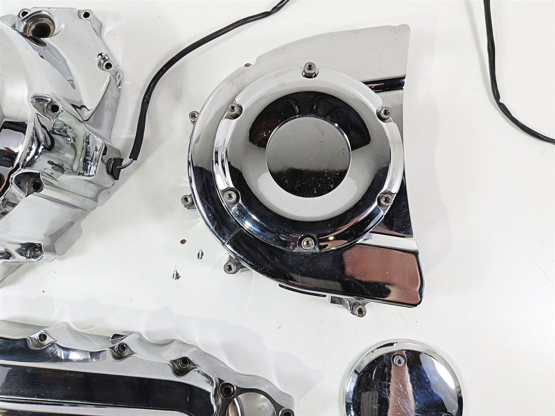 2008 Yamaha XV1900 Roadliner S Chrome Engine Motor Cover Set 1D7-15411-00 {{ shop.shopifyCountryName }} - Mototech271