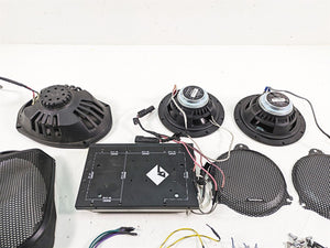 2014 Harley Touring FLHTK Electra Glide Rockford Fosgate Speaker Amp Set - Read