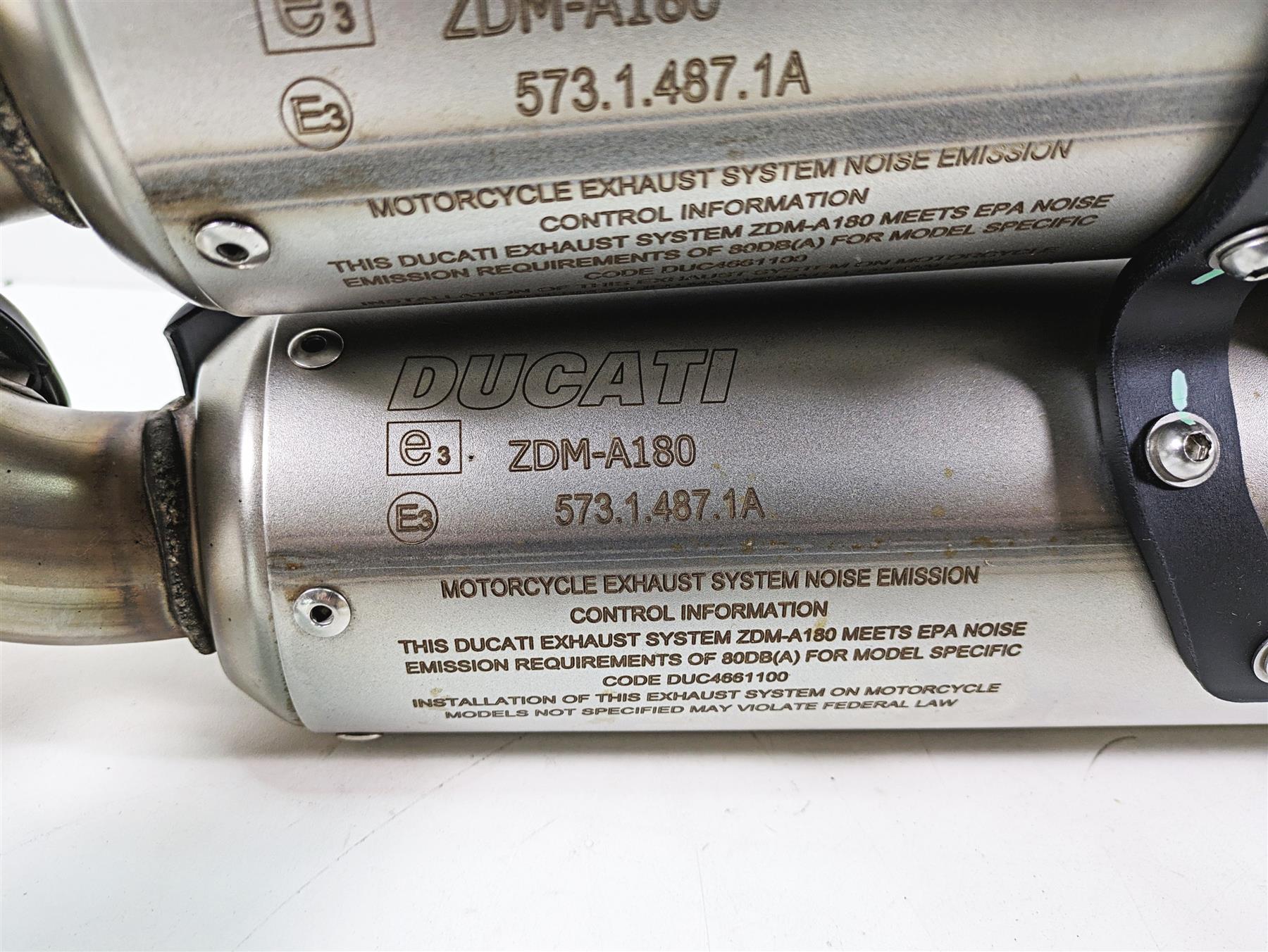 2020 Ducati Scrambler 1100 Sport Pro Exhaust Pipe Muffler Silencer 57314871A {{ shop.shopifyCountryName }} - Mototech271