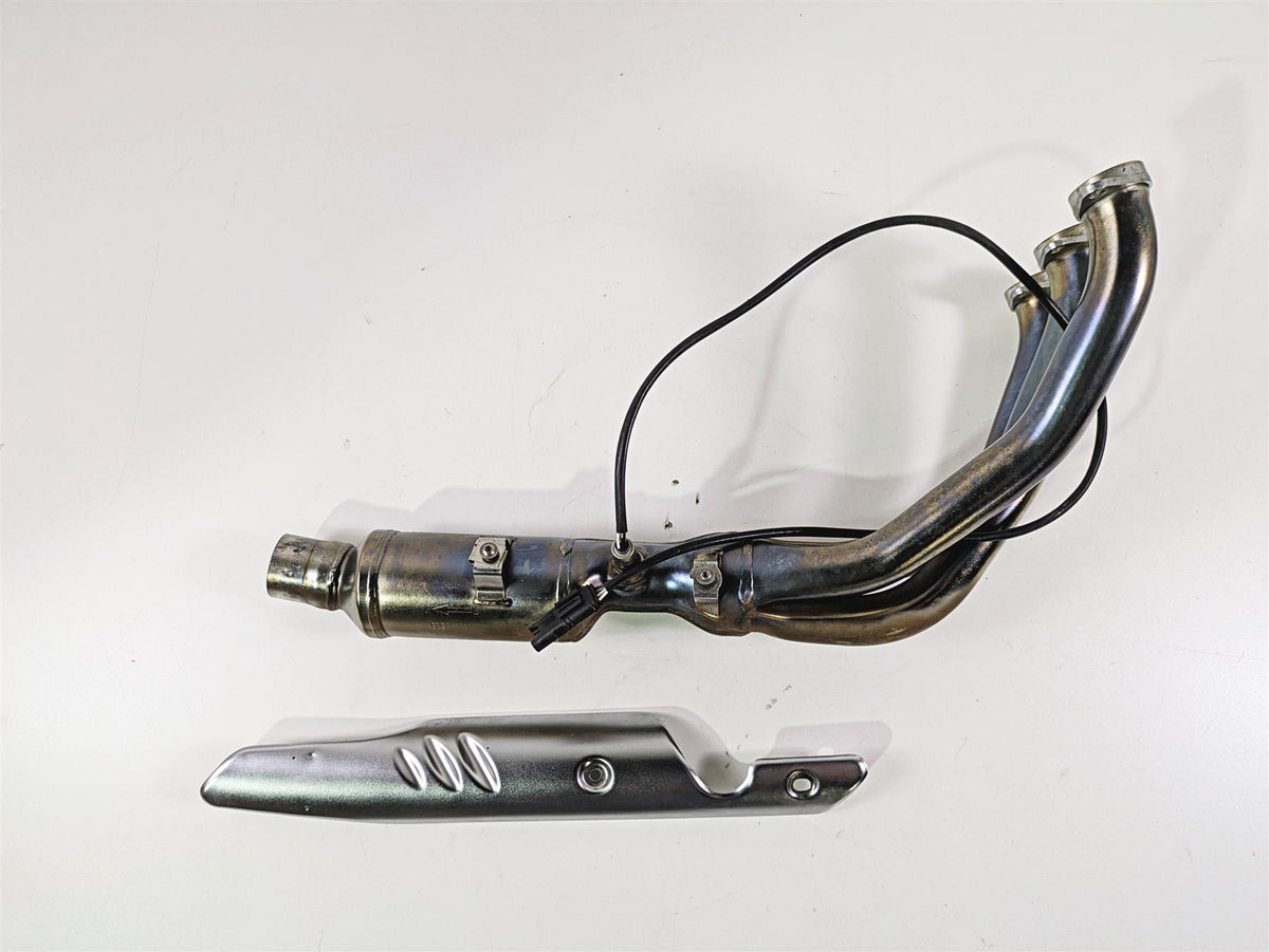 2014 BMW K1600 GTL K48 Right Exhaust Header Manifold + Heat Shield 18518546715 {{ shop.shopifyCountryName }} - Mototech271