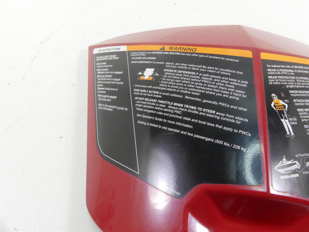 2010 Sea-Doo 4-Tec GTX 215 Center Storage Lid Cover Fairing 264000052 {{ shop.shopifyCountryName }} - Mototech271