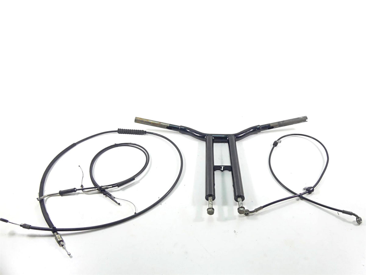 2014 Harley Dyna FXDB Street Bob 14" T-Bar Handlebar & Cables {{ shop.shopifyCountryName }} - Mototech271