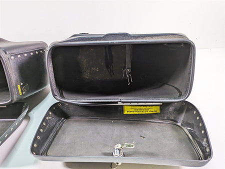 2006 Honda VT1100 C2 Shadow Leatherlyke Studded Saddlebag Saddle Bag Set ACC310 {{ shop.shopifyCountryName }} - Mototech271