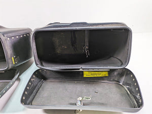 2006 Honda VT1100 C2 Shadow Leatherlyke Studded Saddlebag Saddle Bag Set ACC310 | Mototech271