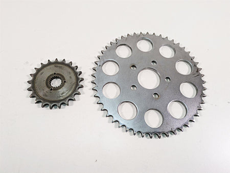 1986 Harley Sportster XLH 883 Front & Rear Drive Sprocket Set 35208-84 41470-86 {{ shop.shopifyCountryName }} - Mototech271