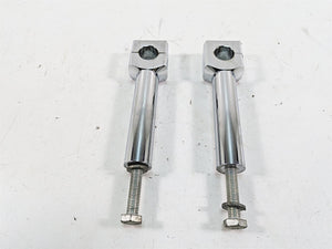1999 Harley Dyna FXDL Low Rider 6" Chrome Handlebar Riser Holder Clamps | Mototech271