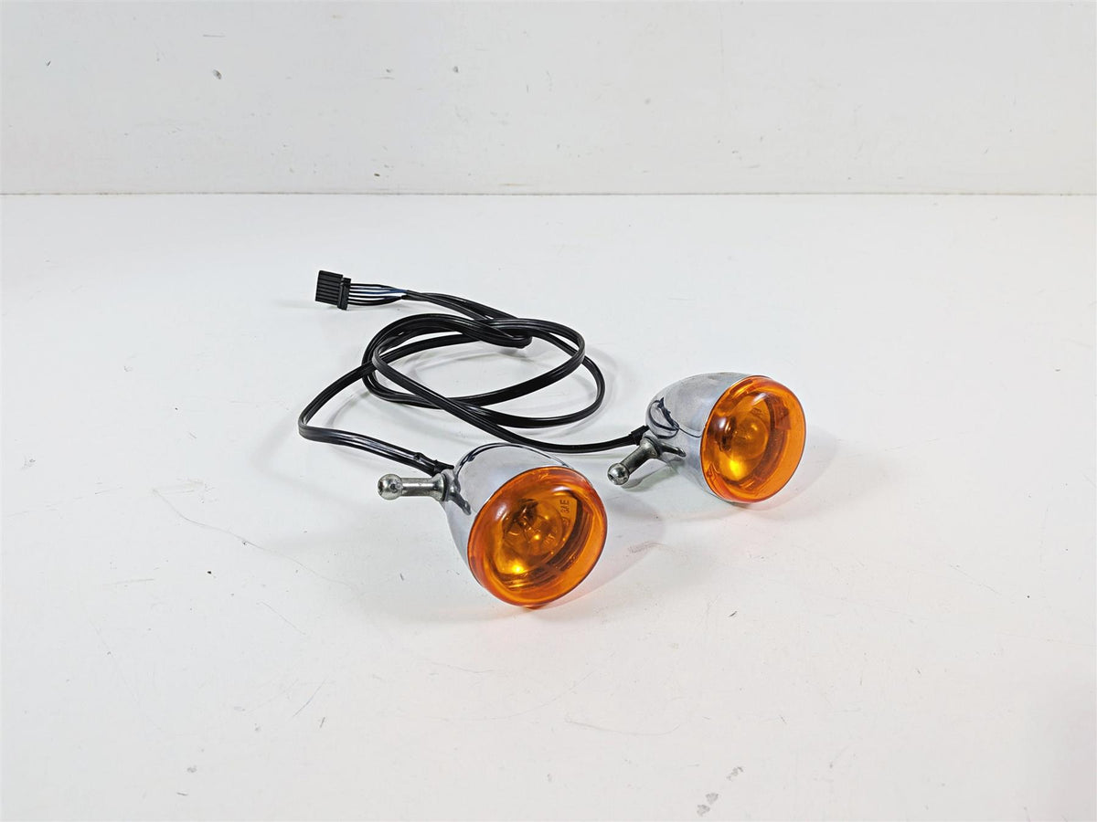 2006 Harley Sportster XL883 Low Front Turn Signal Blinker Set Chrome 68972-00 {{ shop.shopifyCountryName }} - Mototech271