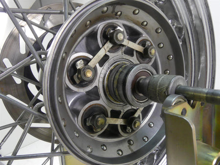 2002 Yamaha XVS1100 V-Star Nice Chrome Spoke Rear Wheel Rim 15x4.5 5EL-25311-00 {{ shop.shopifyCountryName }} - Mototech271
