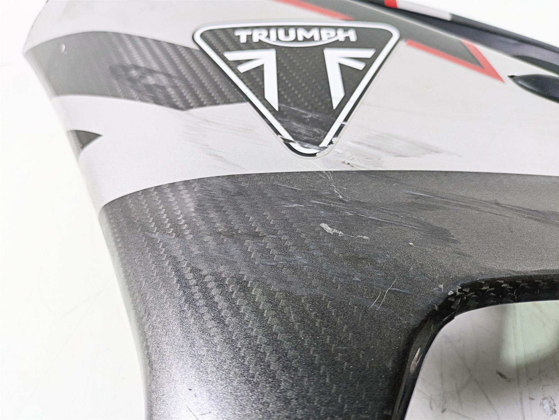 2020 Triumph Daytona 765 Moto2 Left Side Carbon Cover Fairing -Broken T2309797 {{ shop.shopifyCountryName }} - Mototech271