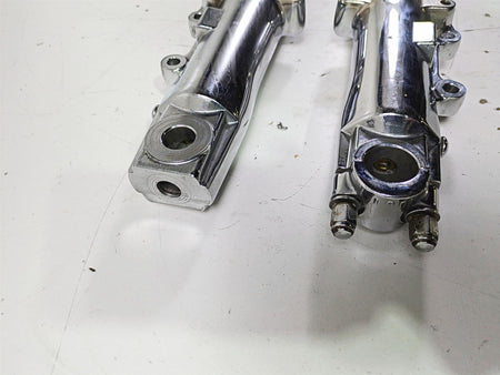 2003 Harley Touring FLHTCUI E-Glide 100th Chrome Front Fork Legs 41mm 46495-02A {{ shop.shopifyCountryName }} - Mototech271