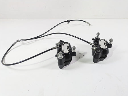 2014 Harley FXDF Dyna Fat Bob Front Brake Caliper & Line Set 41300001 41300002 {{ shop.shopifyCountryName }} - Mototech271
