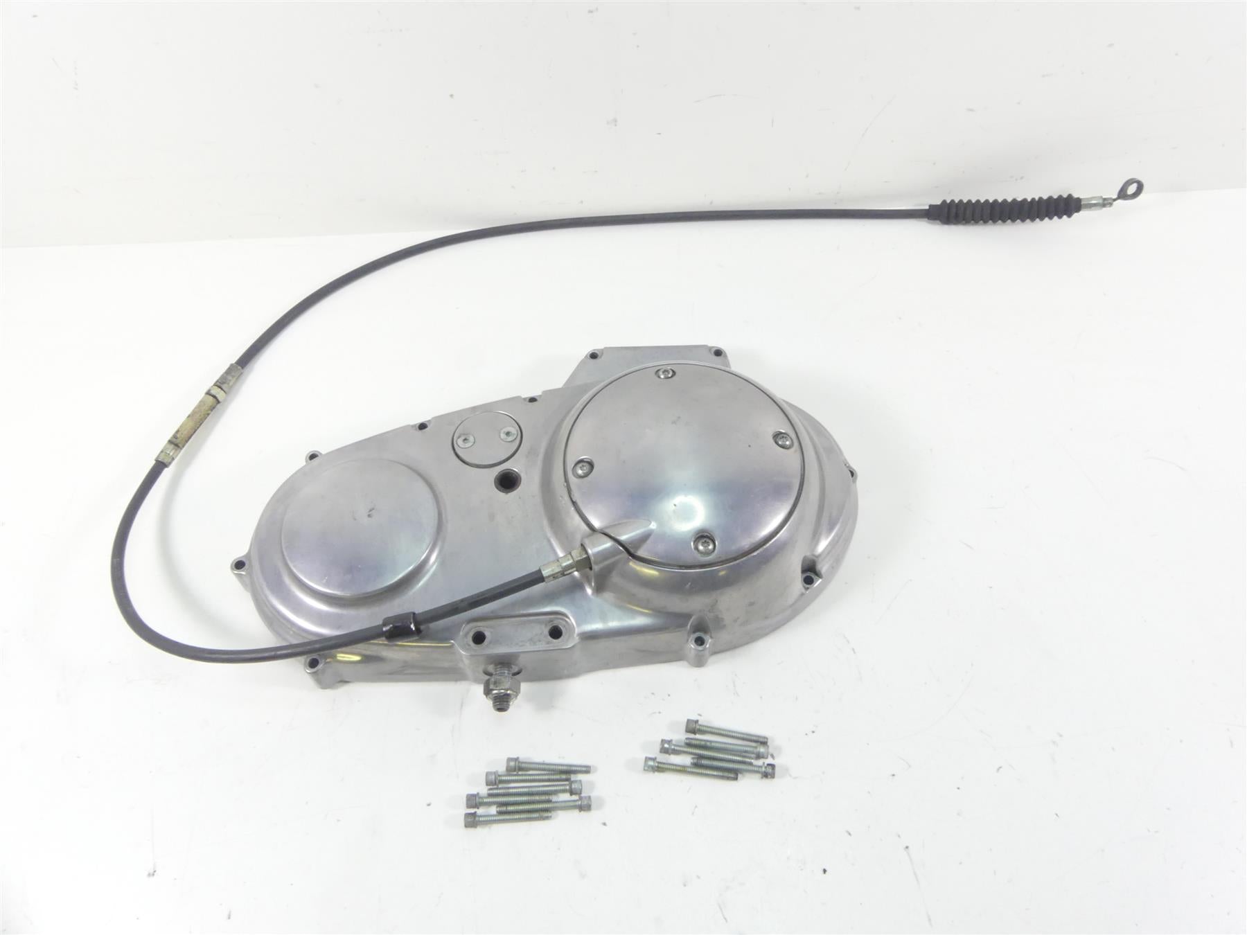 2001 Harley Davidson XL1200 Sportster Primary Drive Clutch Cover +Cable 34951-95 {{ shop.shopifyCountryName }} - Mototech271