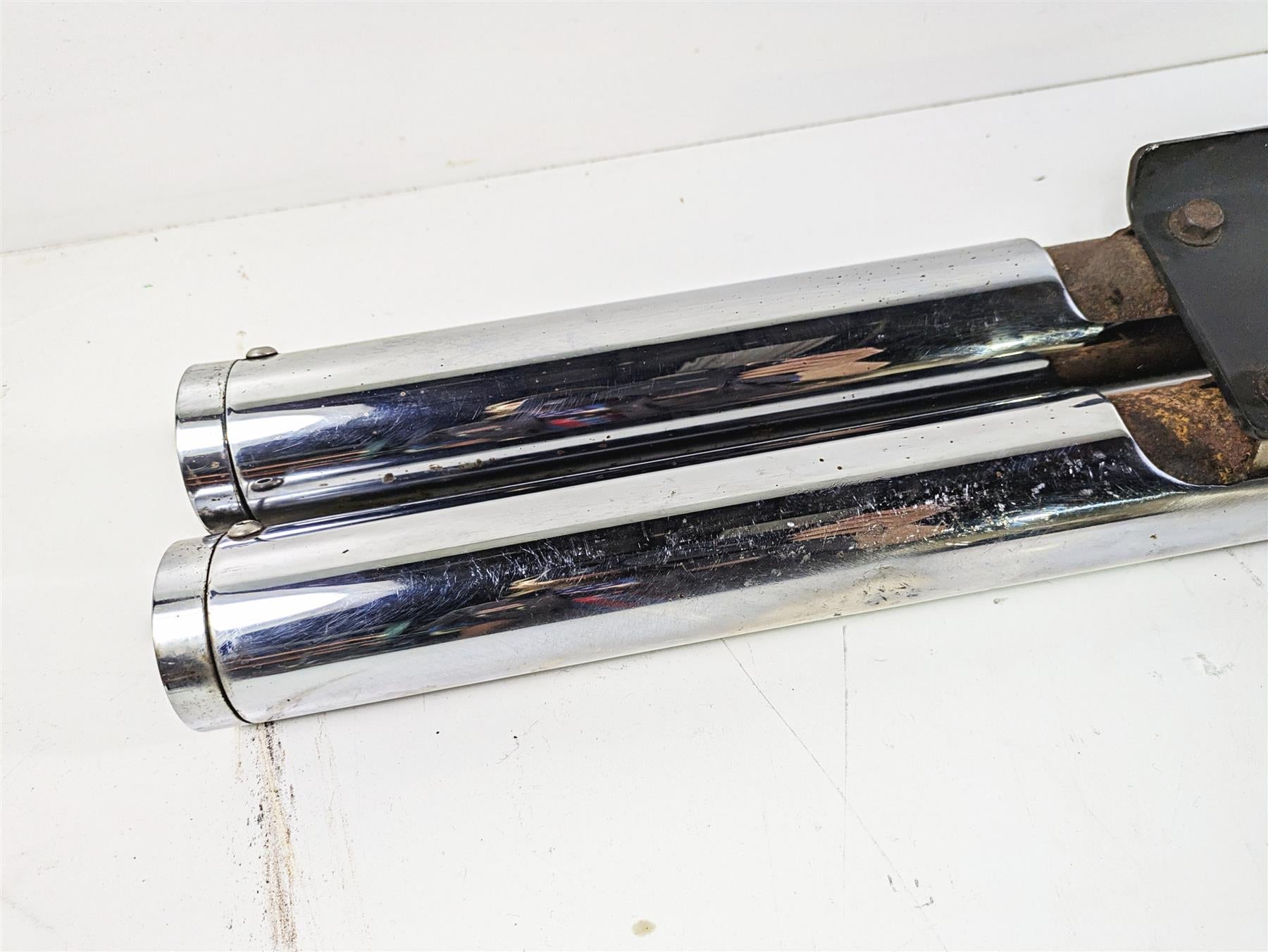 2004 Harley FLSTCI Softail Heritage Vance Hines Long Shots Exhaust System 17811 {{ shop.shopifyCountryName }} - Mototech271