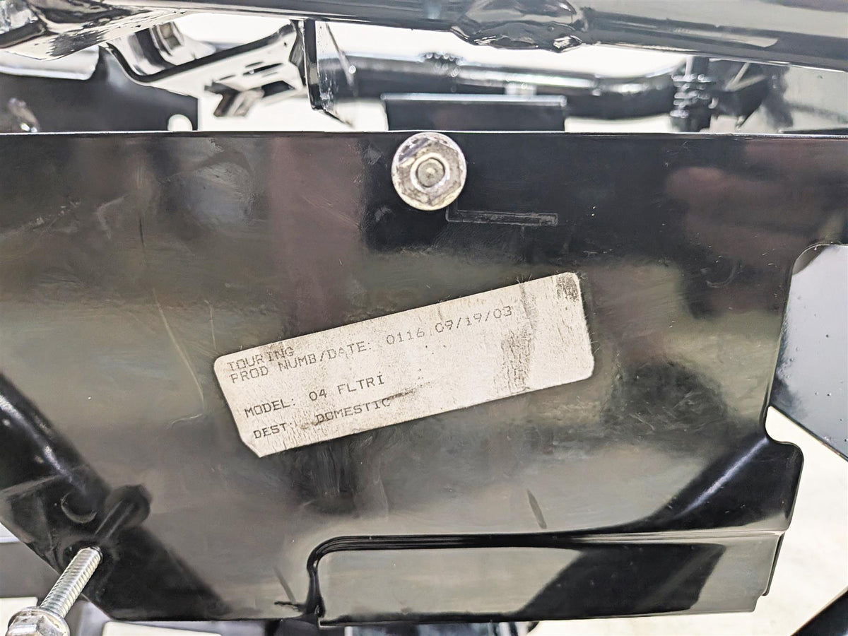 2004 Harley Touring FLTRI Road Glide Straight Frame Chassis & Swingarm with Clean Iowa Title T47900-02A-Mototech271