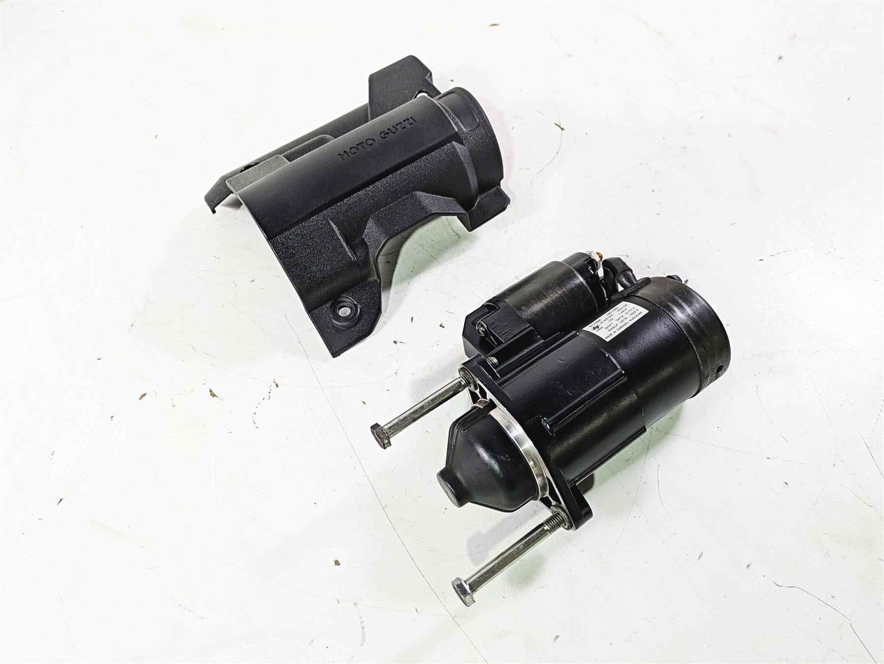 2016 Moto Guzzi Stelvio 1200 8V NTX Engine Starter Motor & Cover GU05730730 {{ shop.shopifyCountryName }} - Mototech271