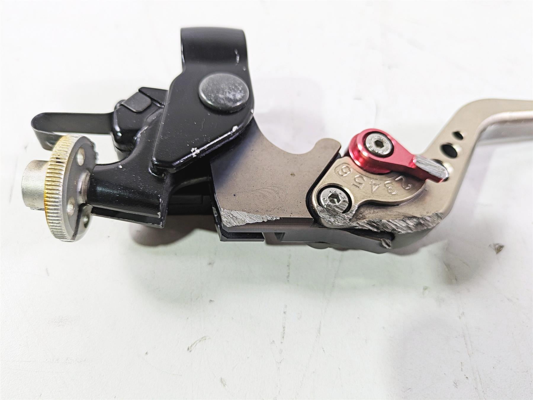 2008 Suzuki GSXR600 Clutch Perch & Both Aftermarket Adjustable Short Levers {{ shop.shopifyCountryName }} - Mototech271