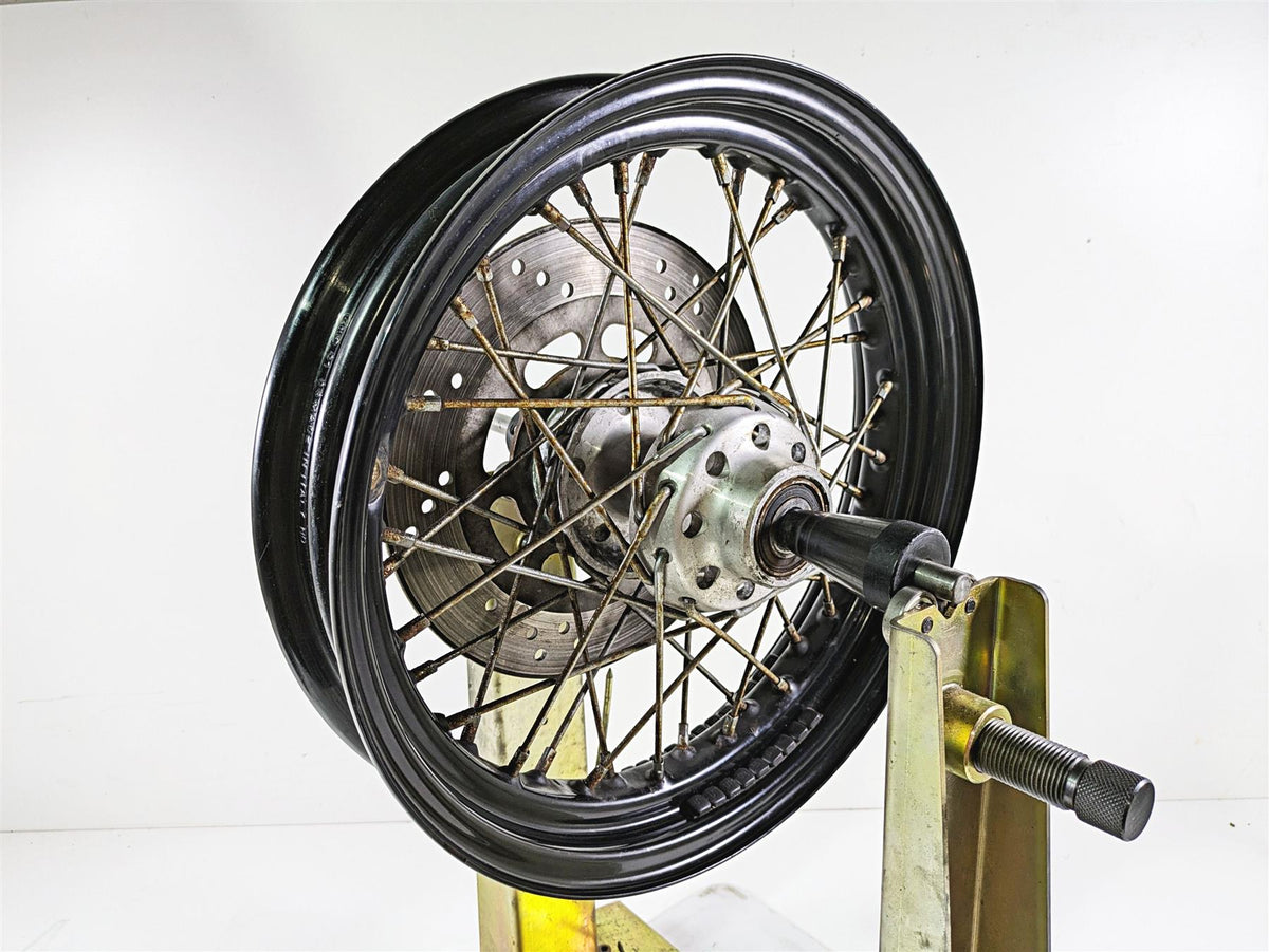 2008 Harley FLSTSB Cross Bones Straight 16x3 Front Wheel Spoke Rim 44937-08 {{ shop.shopifyCountryName }} - Mototech271