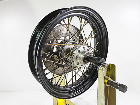 2008 Harley FLSTSB Cross Bones Straight 16x3 Front Wheel Spoke Rim 44937-08 {{ shop.shopifyCountryName }} - Mototech271