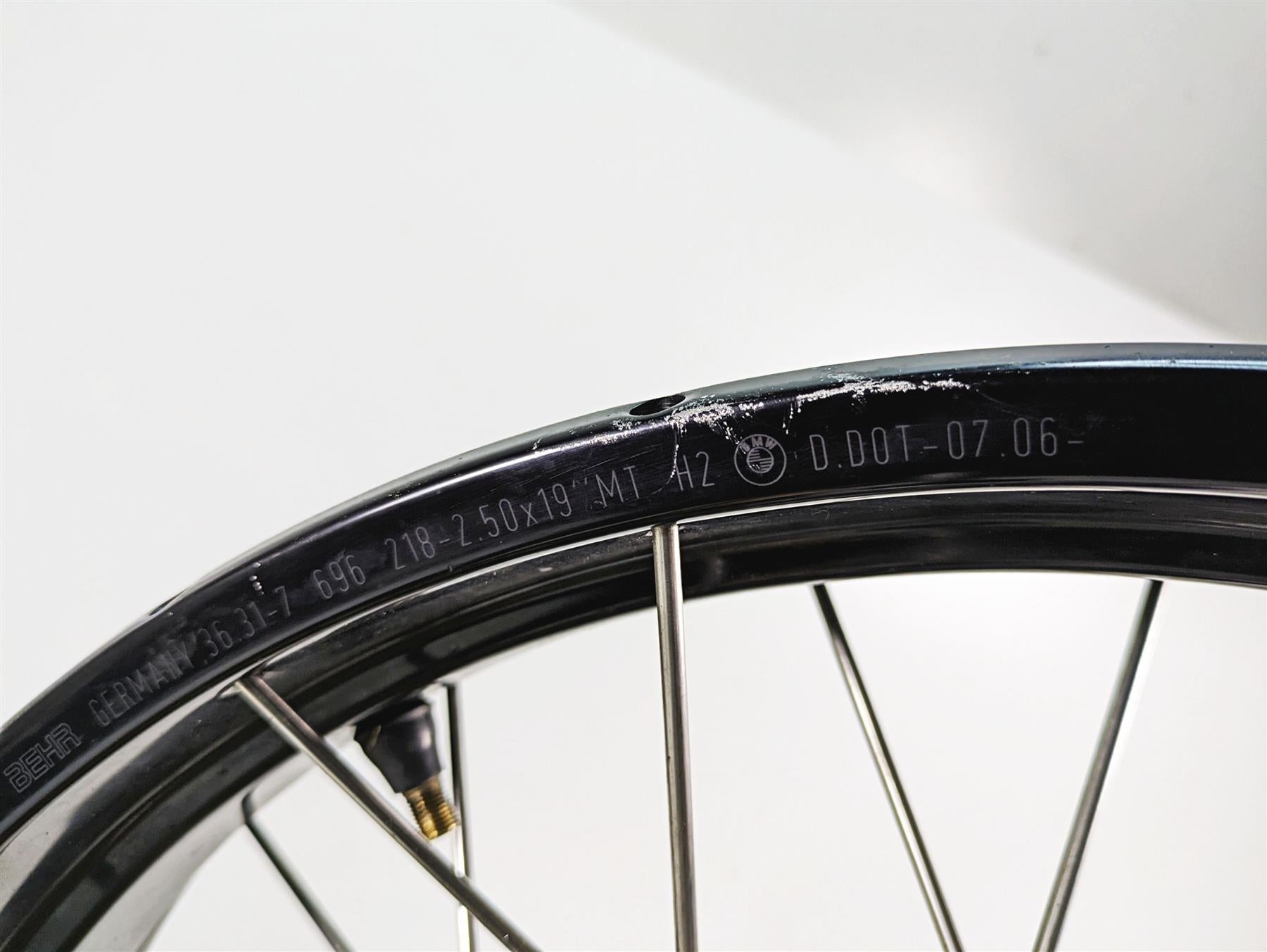 2007 BMW R1200GS K255 Adv 19x2.5 Front Wheel Spoke Rim 36317710866 36317696218 {{ shop.shopifyCountryName }} - Mototech271