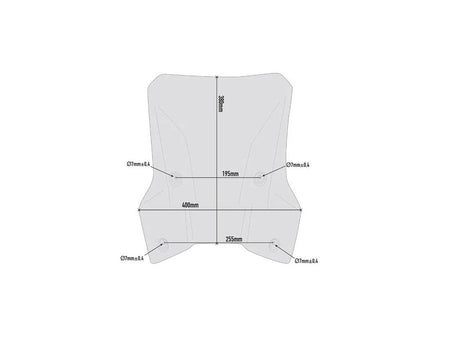 2020 KTM 1290 Super Adventure R Windshield Screen Givi Light Smoke 380mm D7706S {{ shop.shopifyCountryName }} - Mototech271