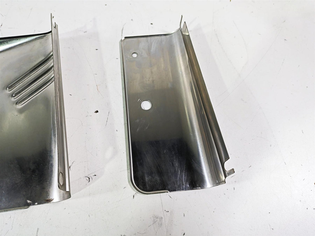 2002 Harley FLSTC Softail Heritage Stainless Lamp Headlight Cover Set 67808-86 {{ shop.shopifyCountryName }} - Mototech271