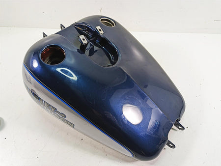 1999 Harley Dyna FXDL Low Rider Blue Diamond Ice Fuel Gas Tank -Read 61054-96 {{ shop.shopifyCountryName }} - Mototech271