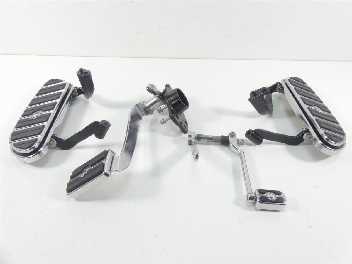 2010 Harley Touring FLHX Street Glide Willie G Skull Front Chrome Floor Boards {{ shop.shopifyCountryName }} - Mototech271