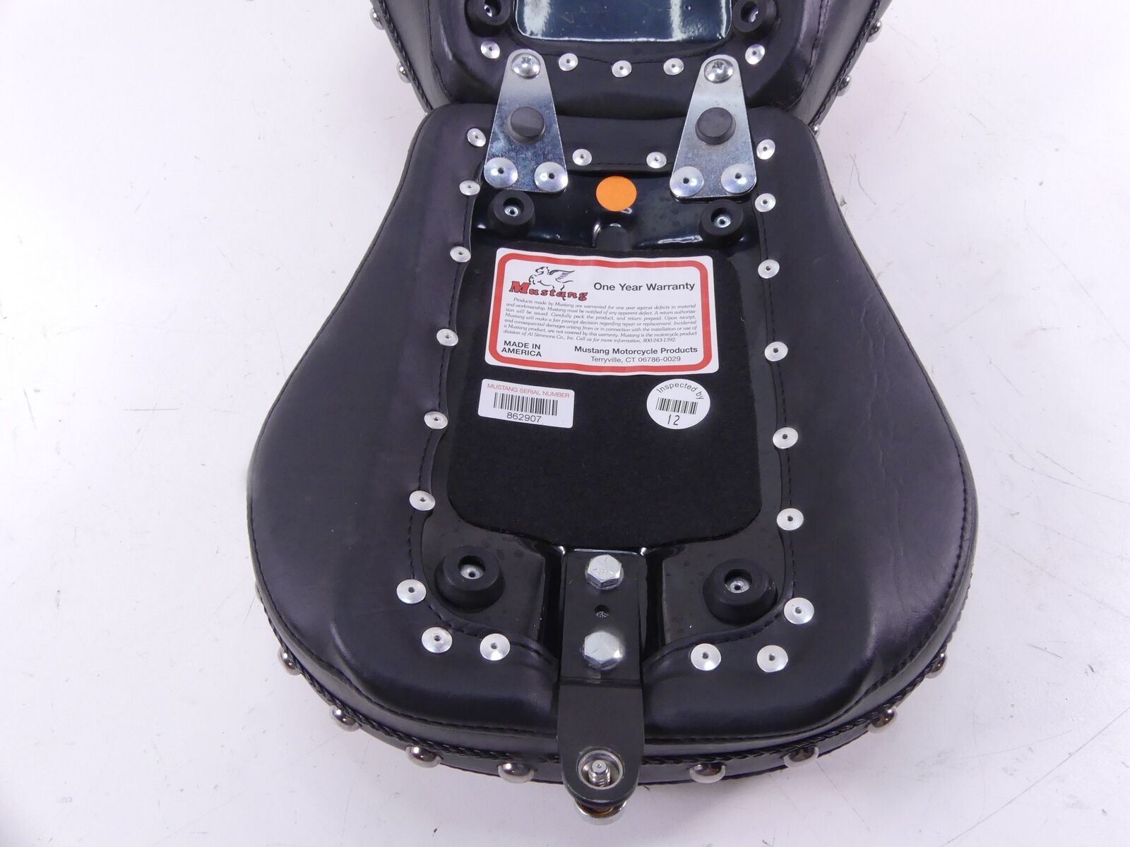 2001 Harley Softail FLSTC Heritage Mustang Studded Seat Saddle Set 79258 {{ shop.shopifyCountryName }} - Mototech271