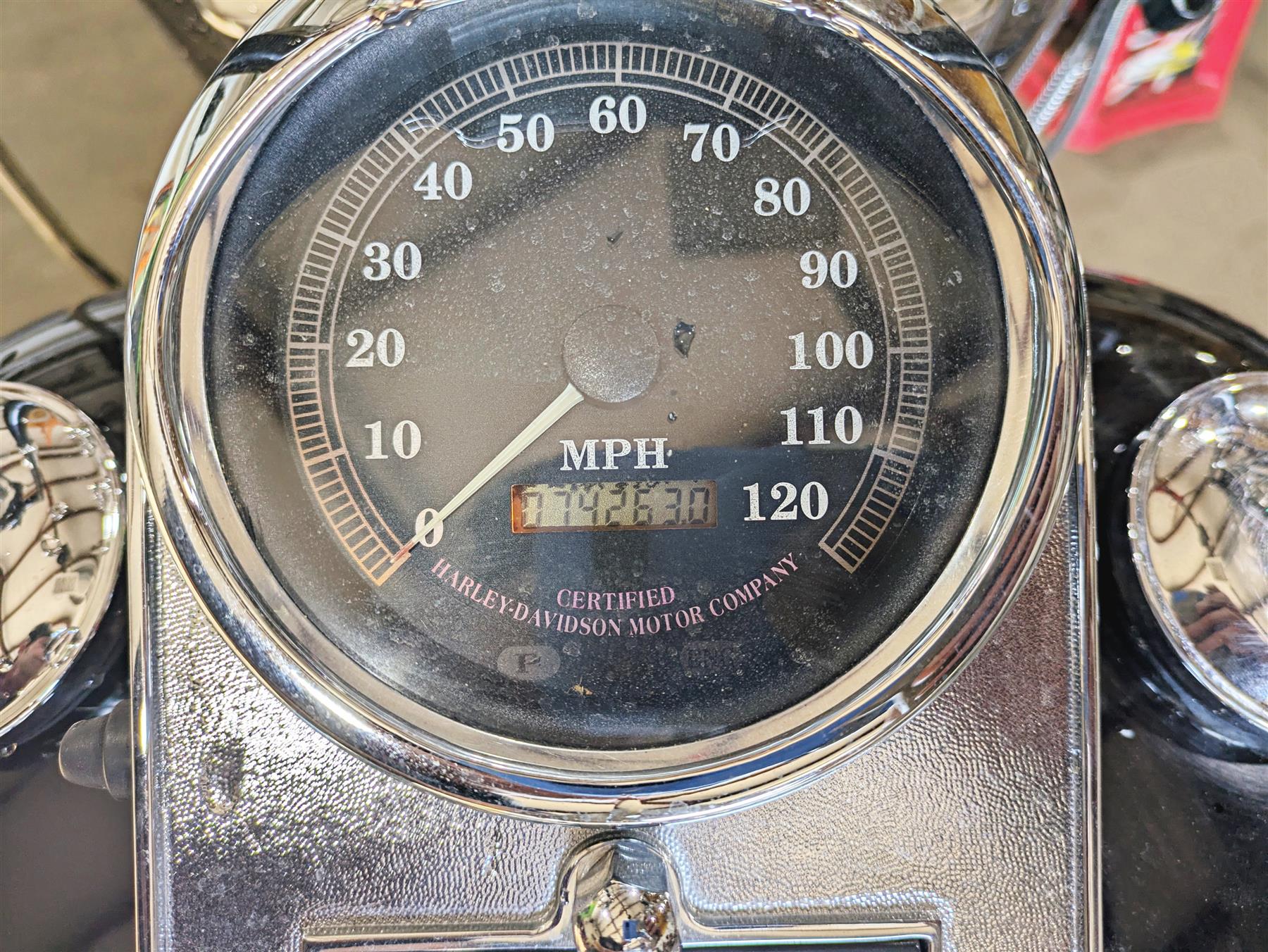 1998 Harley Touring FLHRCI Road King Speedometer & Tank Dash Cover 74k 60960-94B {{ shop.shopifyCountryName }} - Mototech271