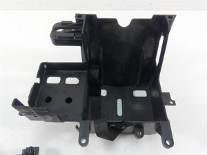 2009 Harley FLHTCU SE4 CVO E-Glide Battery Tray & Electric Carrier 66281-09B | Mototech271