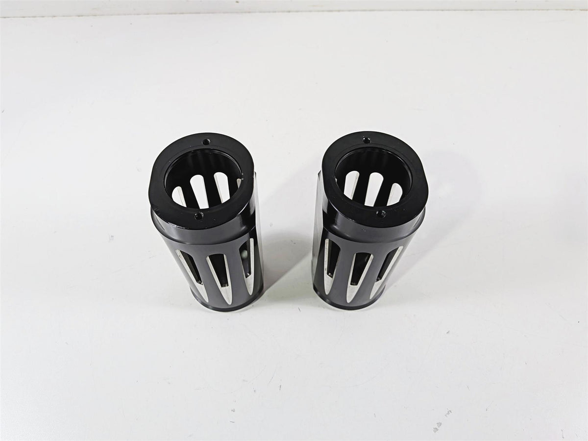 1993 Harley Touring FLHTCU Electra Glide Deep Cut Aluminum Fork Covers Aftermarket {{ shop.shopifyCountryName }} - Mototech271
