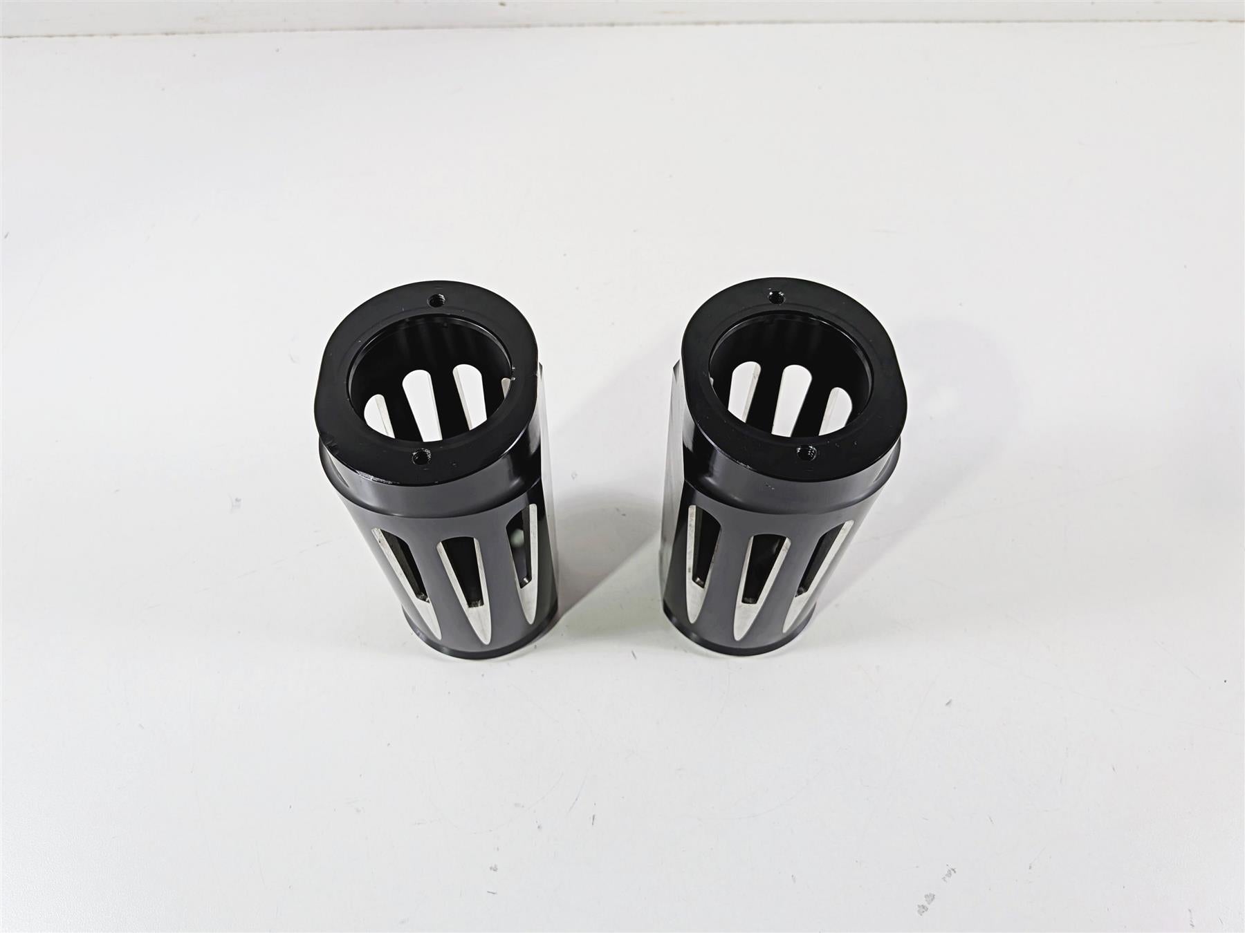 1993 Harley Touring FLHTCU Electra Glide Deep Cut Aluminum Fork Covers Aftermarket {{ shop.shopifyCountryName }} - Mototech271