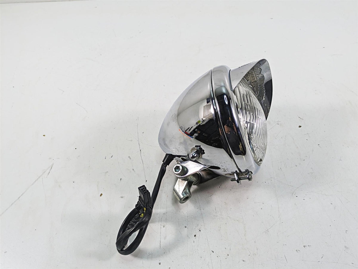 2000 Harley FXSTS Softail Springer Headlight Head Light Lamp + Visor 69769-05A {{ shop.shopifyCountryName }} - Mototech271