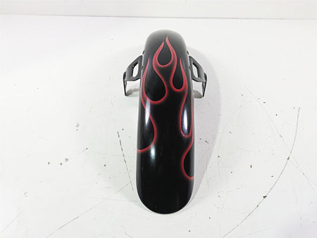 2007 Harley FXDWG Dyna Wide Glide Front Fender Red Flames 60141-06B {{ shop.shopifyCountryName }} - Mototech271