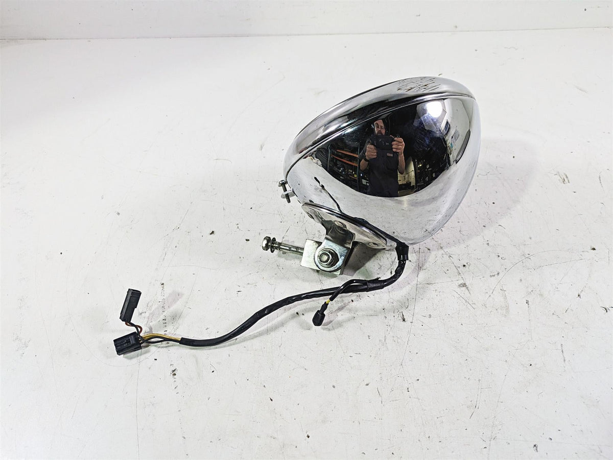 2005 Harley Softail FLSTFSE CVO Fat Boy Headlight Lamp & Bracket -Read 67903-00A {{ shop.shopifyCountryName }} - Mototech271