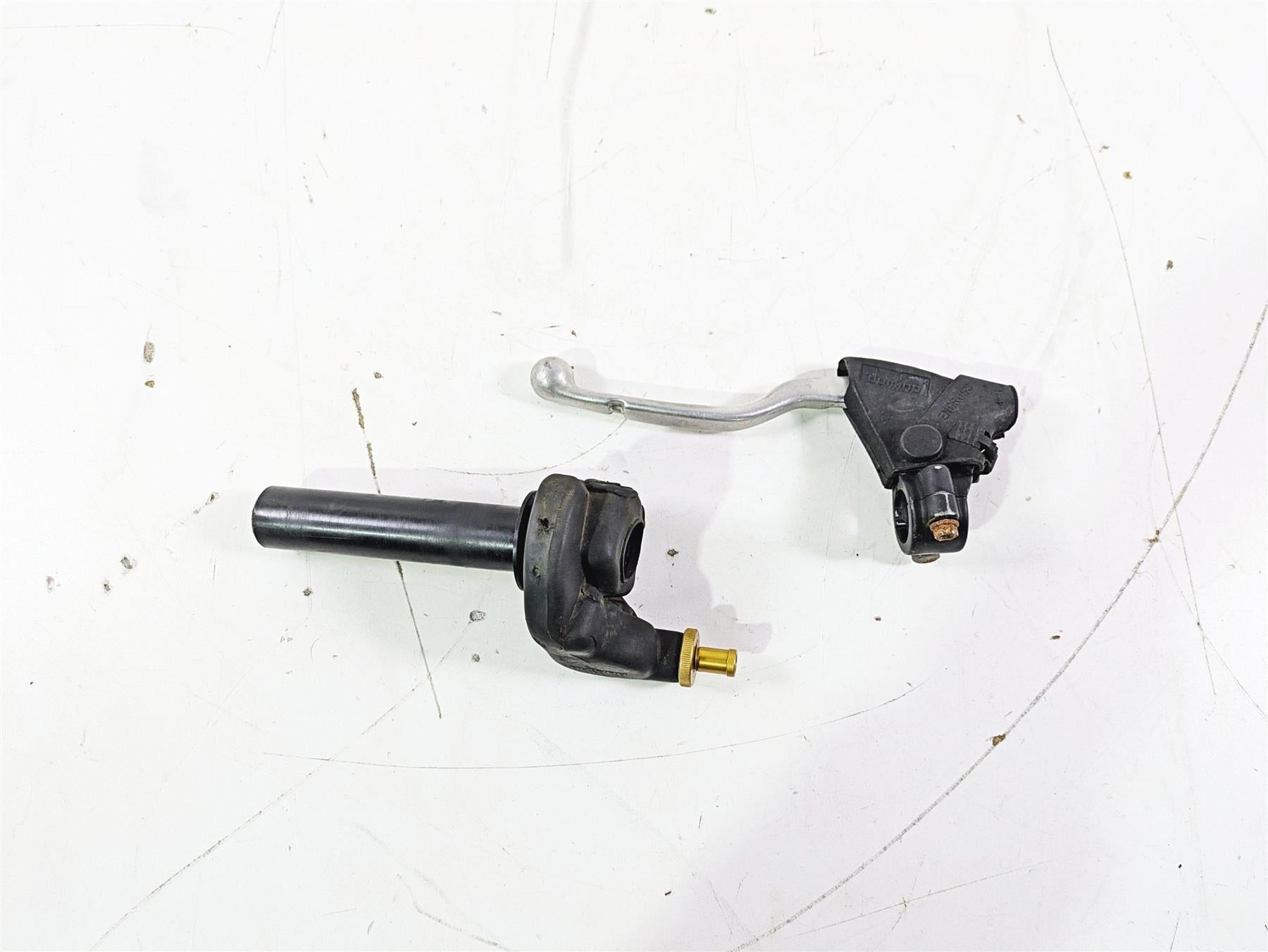 1998 KTM 380 SX MX Throttle Twist Grip & Clutch Perch 51502010200 54602040300 {{ shop.shopifyCountryName }} - Mototech271